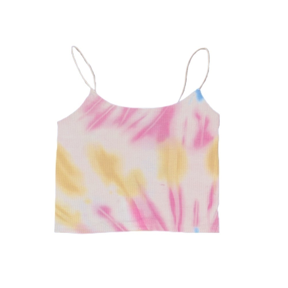 Colorful Tie-Dye Women's Crop Tank Top